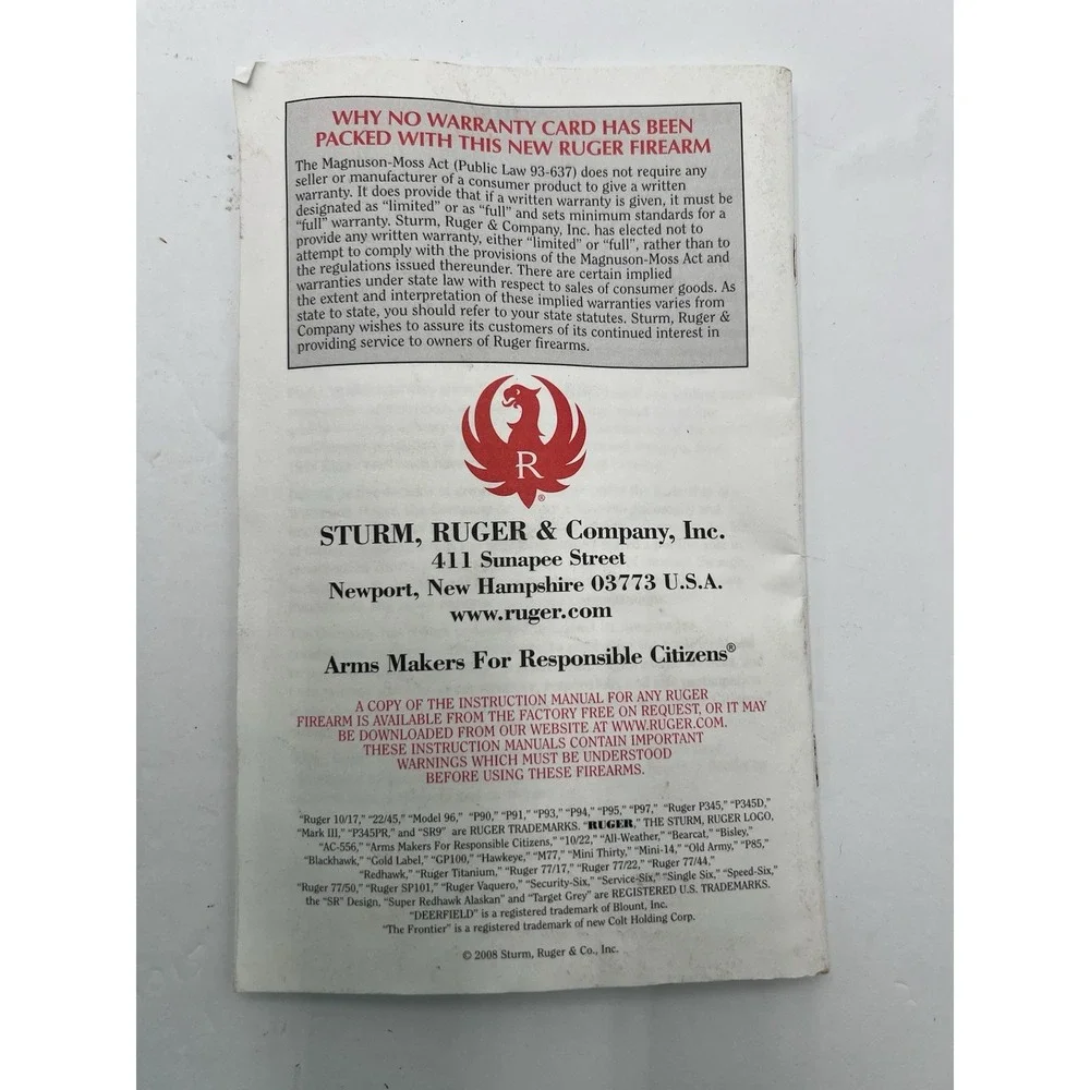 Vintage Remington 700 710 715 770 673 & Ruger 10/22 Rifle Owner Manuals Lot
